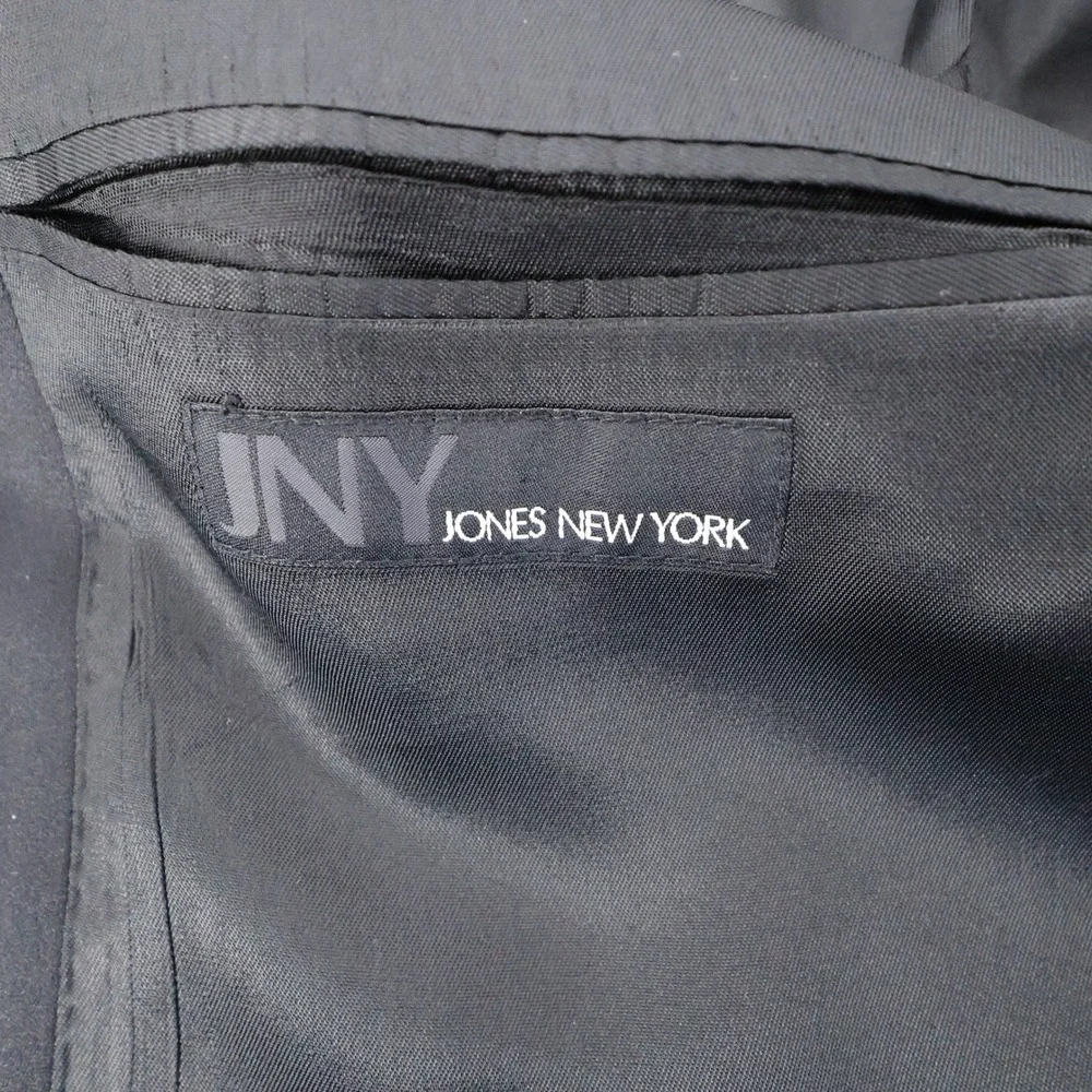 Jones New York 100% Wool 3-Button Tuxedo Suit Black Mens‎ 42S 35x29